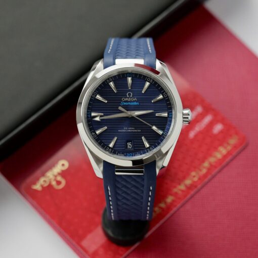 Omega Seamaster Aqua-Terra GMT Blue Replica Watches VS Factory 41mm