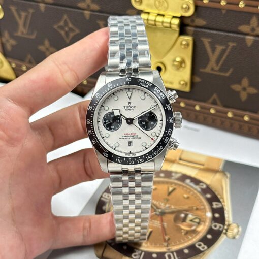 Tudor Black Bay Chronograph Imitation Watches White Dial TW Factory 41mm