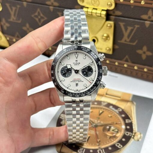 Tudor Black Bay Chronograph Imitation Watches White Dial TW Factory 41mm - Image 2