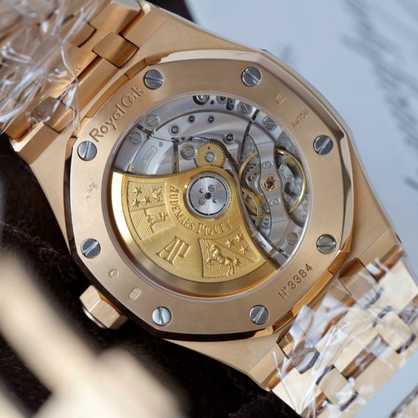 Audemars Piguet White Dial Imitation Watches 18K Gold Wrapped Custom 37mm - Image 9