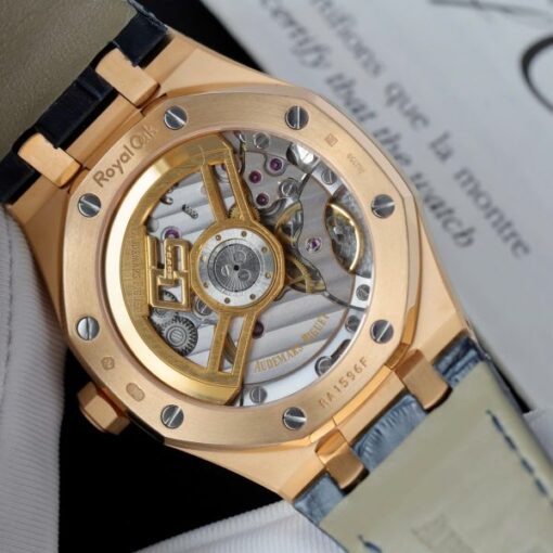 Audemars Piguet 15510R Royal Oak 50th Anniversary Dial Blue Imitation Watches 18K Gold Wrapped APS Factory 41mm - Image 8