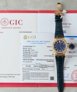 Alternative view of Audemars Piguet 15510R Royal Oak 50th Anniversary Dial Blue Imitation Watches 18K Gold Wrapped APS Factory 41mm