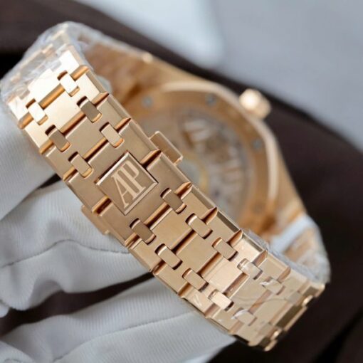 Audemars Piguet 15510R Royal Oak 50th Anniversary Dial Blue Replica Watches 18K Gold Wrapped 41mm - Image 10