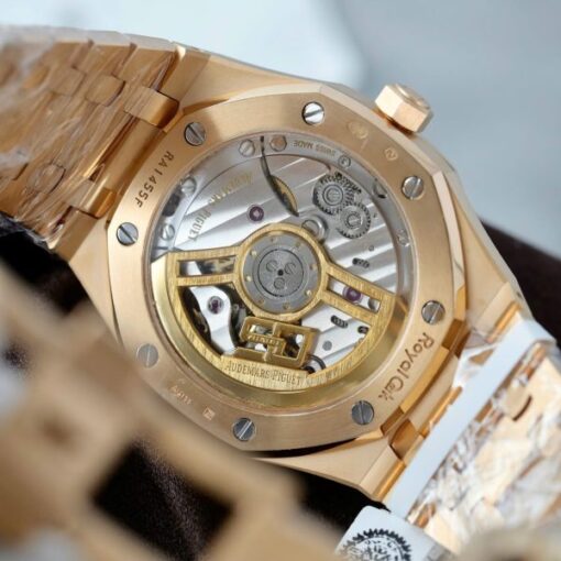 Audemars Piguet 15510R Royal Oak 50th Anniversary Dial Blue Replica Watches 18K Gold Wrapped 41mm - Image 9