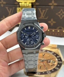 Audemars Piguet Imitation Watch Royal Oak Chronograph 26240 Black Ceramic Charcoal Blue Dial APS 41mm