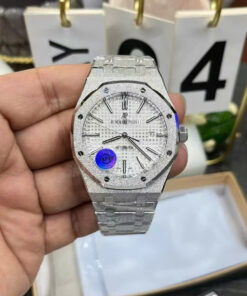 Audemars Piguet Imitation Watches Royal Oak Frosted Gold 15410 White Dial APS Facory 41mm