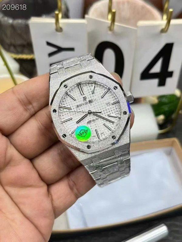 Audemars Piguet Imitation Watches Royal Oak Frosted Gold 15410 White Dial APS Facory 41mm - Image 5