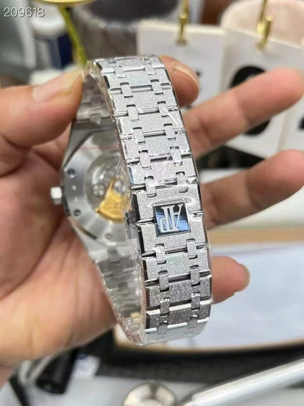 Audemars Piguet Imitation Watches Royal Oak Frosted Gold 15410 White Dial APS Facory 41mm - Image 10