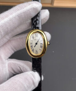 Cartier Baignoire WGBA0017 Replica Watches Women Leather Strap AF Factory 24,6×18,7mm