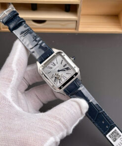 Cartier Santos Dumont WSSA0022 Replica Watches Men Leather Strap Black AF Factory 43,5mm