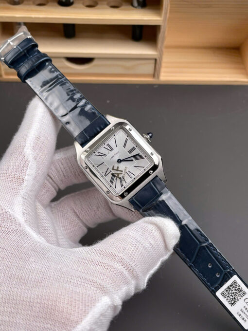 Cartier Santos Dumont WSSA0022 Replica Watches Men Leather Strap Black AF Factory 43,5mm