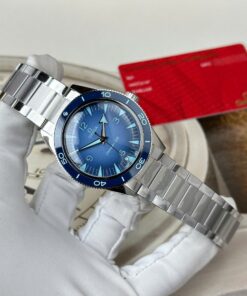 Omega Replica Watches Seamaster 300 Heritage Blue Dial Metal Wire VS Factory 41mm