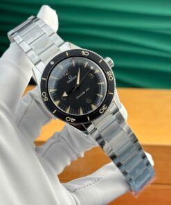 Omega Seamaster 300 Heritage Imitation Watches Black Dial Metal Wire VS Factory 41mm