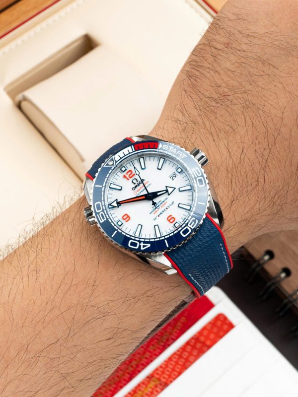 Omega Seamaster Planet Ocean 600M Replica Watches White Dial Rubber Strap VS Factory 43,5mm - Image 4