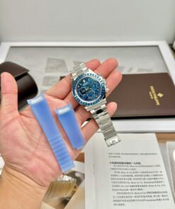 Rolex Daytona Arolla Challenge Blue Luxury Imitation Watches Dial Skeleton 40mm