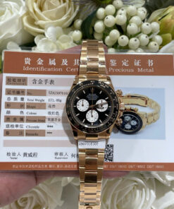 Rolex Daytona Le Mans 100th Year 126528LN Knock Off Watches 18K Gold Wrapped Custom 40mm