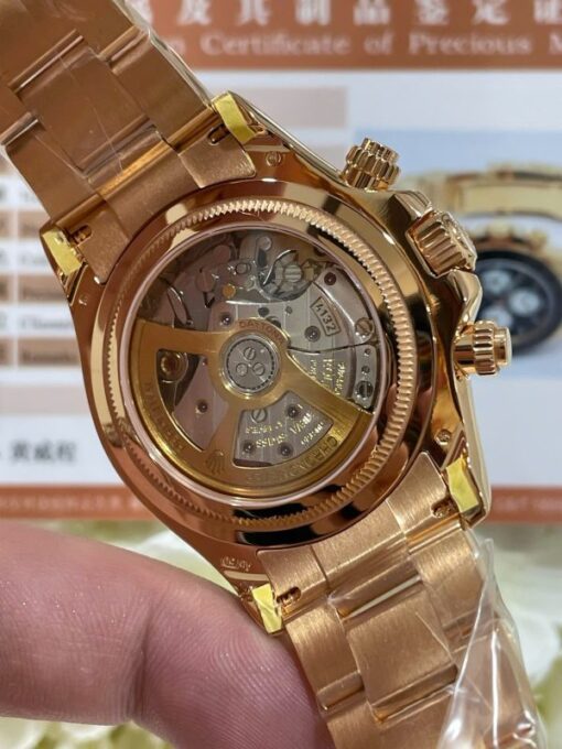 Rolex Daytona Le Mans 100th Year 126528LN Knock Off Watches 18K Gold Wrapped Custom 40mm - Image 9