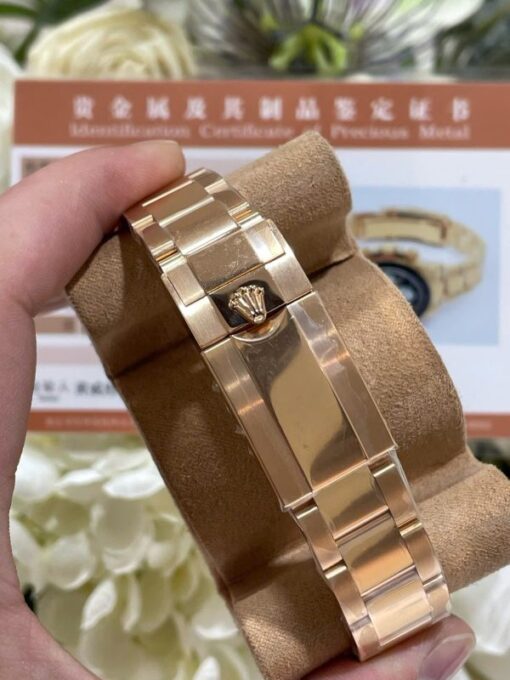 Rolex Daytona Le Mans 100th Year 126528LN Knock Off Watches 18K Gold Wrapped Custom 40mm - Image 10