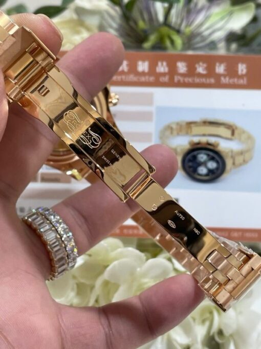 Rolex Daytona Le Mans 100th Year 126528LN Knock Off Watches 18K Gold Wrapped Custom 40mm - Image 11