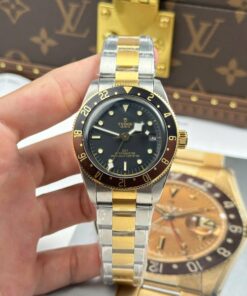 Tudor Replica Watches Black Bay GMT S&G M79833MN Black Dial Metal Strap ZF Factory 41mm