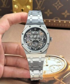 Alternative view of Audemars Piguet Knock Off Watches Royal Oak Tourbillon 26735 Skeleton Dial Metal Wire 41mm