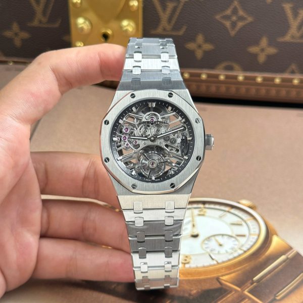 Audemars Piguet Knock Off Watches Royal Oak Tourbillon 26735 Skeleton Dial Metal Wire 41mm - Image 2