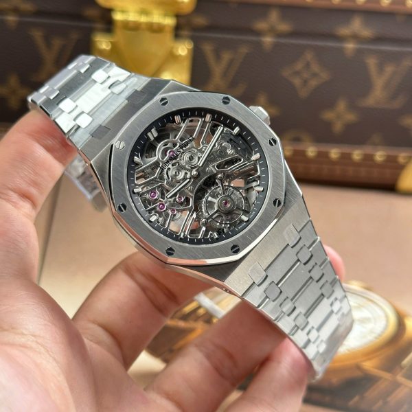 Audemars Piguet Knock Off Watches Royal Oak Tourbillon 26735 Skeleton Dial Metal Wire 41mm - Image 3
