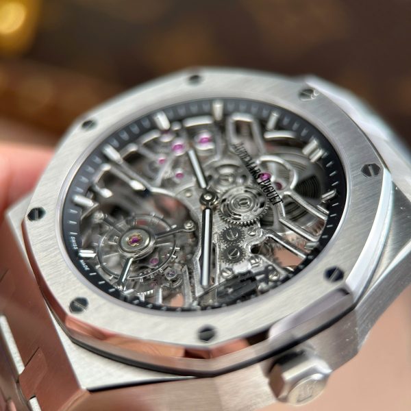 Audemars Piguet Knock Off Watches Royal Oak Tourbillon 26735 Skeleton Dial Metal Wire 41mm - Image 5