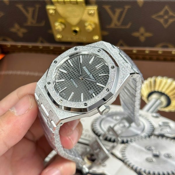 Audemars Piguet Royal Oak 15410 Frosted Replica Watches Gray Dial Automatic Movement APS Factory 41mm - Image 4