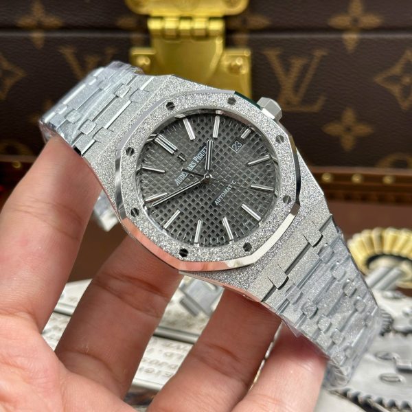 Audemars Piguet Royal Oak 15410 Frosted Replica Watches Gray Dial Automatic Movement APS Factory 41mm - Image 3