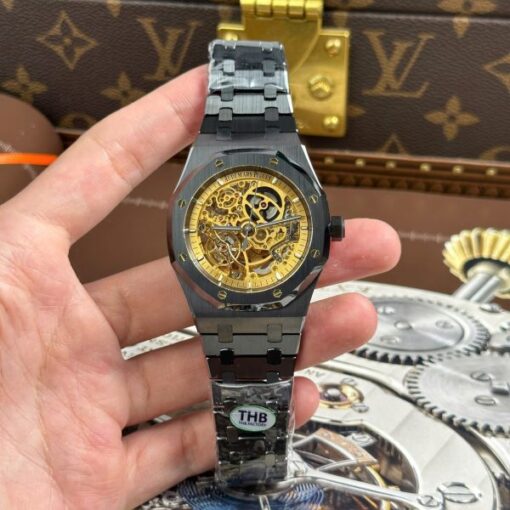 Audemars Piguet Royal Oak 15416 Skeleton Dial Replica Watches Black Ceramic THB Factory 41mm - Image 2
