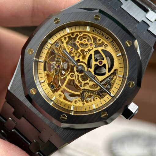 Audemars Piguet Royal Oak 15416 Skeleton Dial Replica Watches Black Ceramic THB Factory 41mm - Image 6