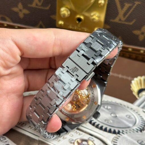 Audemars Piguet Royal Oak 15416 Skeleton Dial Replica Watches Black Ceramic THB Factory 41mm - Image 14