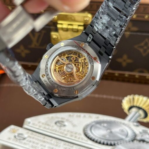 Audemars Piguet Royal Oak 15416 Skeleton Dial Replica Watches Black Ceramic THB Factory 41mm - Image 13