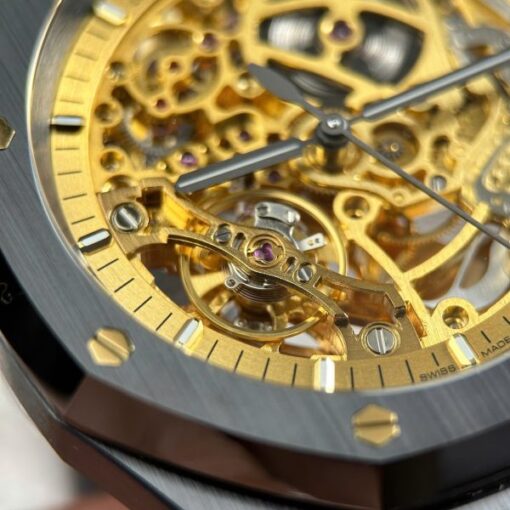 Audemars Piguet Royal Oak 15416 Skeleton Dial Replica Watches Black Ceramic THB Factory 41mm - Image 9
