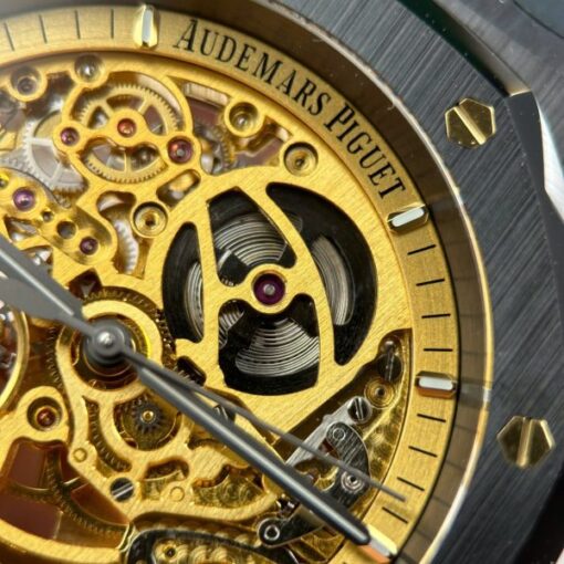 Audemars Piguet Royal Oak 15416 Skeleton Dial Replica Watches Black Ceramic THB Factory 41mm - Image 8