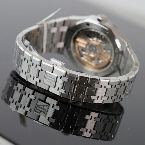 Audemars Piguet Royal Oak 15510ST Imitation Watches Green Dial Bezel Moissanite Diamonds 41mm - Image 11