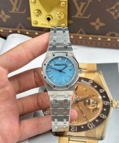 Alternative view of Audemars Piguet Royal Oak 77450 Fake Watches Tiffany Dial Metal Wire OM Factory 34mm