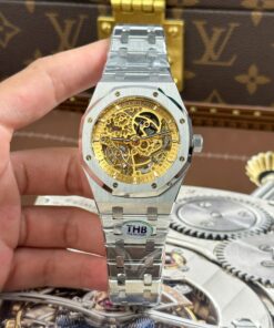 Audemars Piguet Royal Oak Openworked 15407 Knock Off Watches Dial Skeleton Yellow THB Factory 41mm