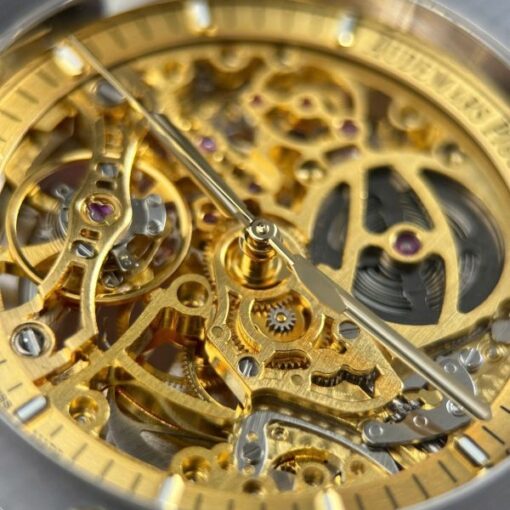 Audemars Piguet Royal Oak Openworked 15407 Knock Off Watches Dial Skeleton Yellow THB Factory 41mm - Image 11