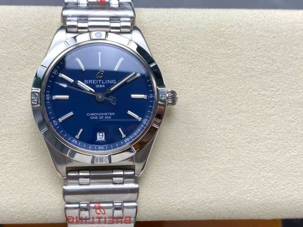 Breitling Chronomat Automatic A10380101C1A1 Replica Watches Blue Dial Metal Wire 36mm - Image 3