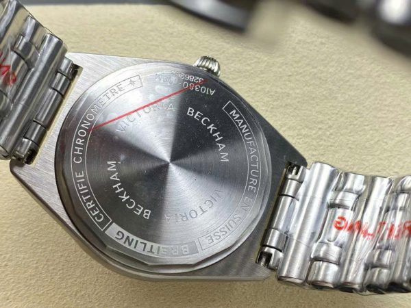 Breitling Chronomat Automatic A10380101C1A1 Replica Watches Blue Dial Metal Wire 36mm - Image 8