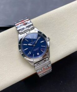 Alternative view of Breitling Chronomat Automatic A10380101C1A1 Replica Watches Blue Dial Metal Wire 36mm