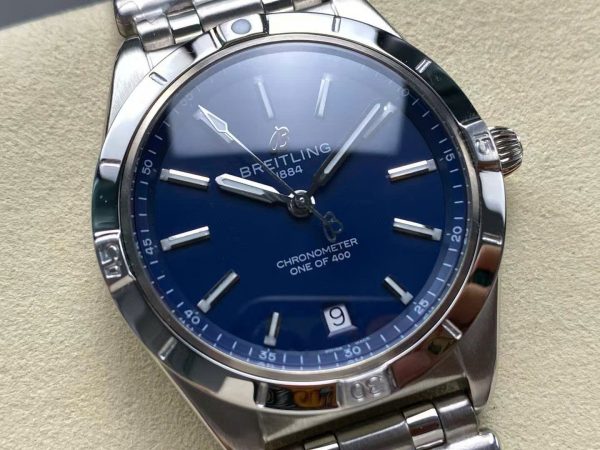 Breitling Chronomat Automatic A10380101C1A1 Replica Watches Blue Dial Metal Wire 36mm - Image 4