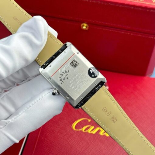 Cartier Tank Must Extra-Large Model Knock Off Watches White Dial Leather Strap AF Factory 31x41mm - Image 8