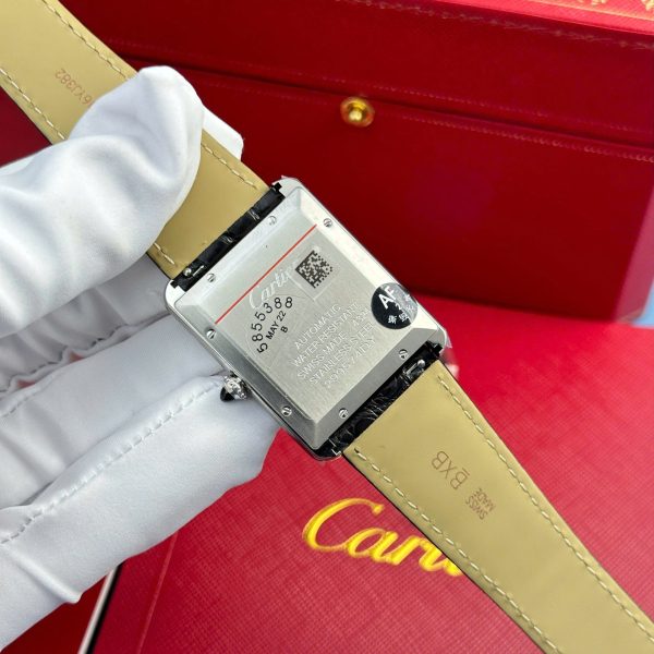 Cartier Tank Must Extra-Large Model Knock Off Watches White Dial Leather Strap AF Factory 31x41mm - Image 8