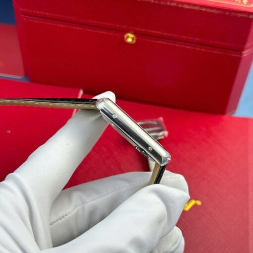 Cartier Tank Must Extra-Large Model Knock Off Watches White Dial Leather Strap AF Factory 31x41mm - Image 7