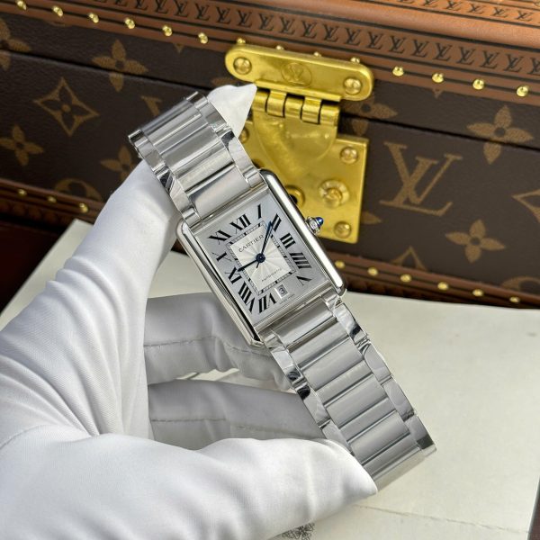 Cartier Tank Must Extra-Large Model Knock Off Watches White Dial Metal Wire AF Factory 31x41mm - Image 3