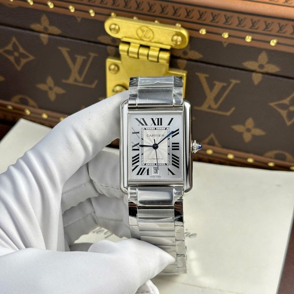 Cartier Tank Must Extra-Large Model Knock Off Watches White Dial Metal Wire AF Factory 31x41mm - Image 2