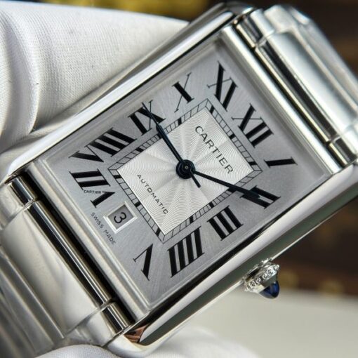 Cartier Tank Must Extra-Large Model Knock Off Watches White Dial Metal Wire AF Factory 31x41mm - Image 6